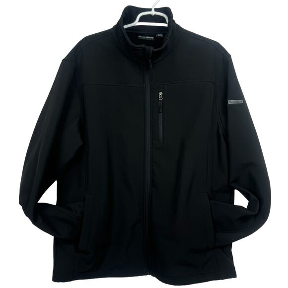 Men's English Laundry Black Full Zip Fleece Performance Casual Scuba Jacket XL